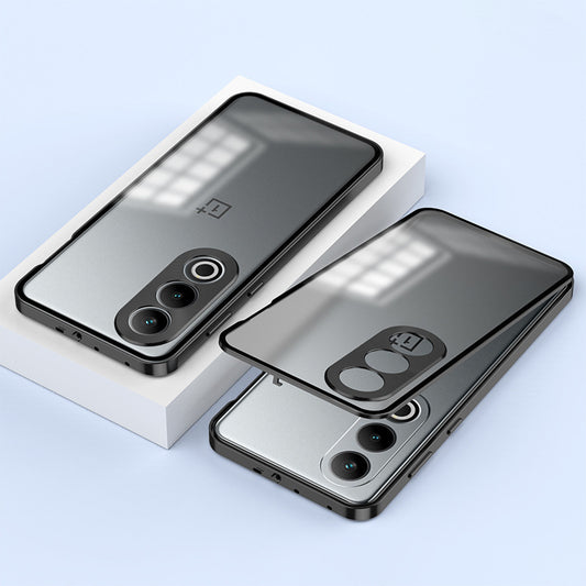 OnePlus Nord CE4 5G Aluminium Metal Bumper Shield Transparent Back Case