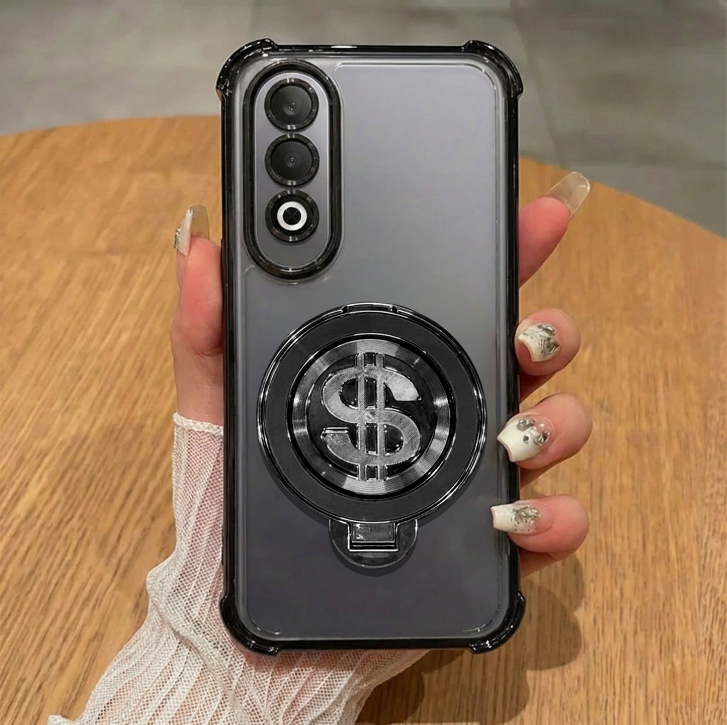OnePlus Nord CE4 5G Four Corner Airbags 100% Original Astro Money Magnet Rotating Dollar Case
