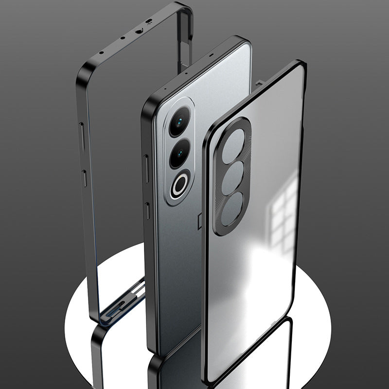 OnePlus Nord CE4 5G Aluminium Metal Bumper Shield Transparent Back Case