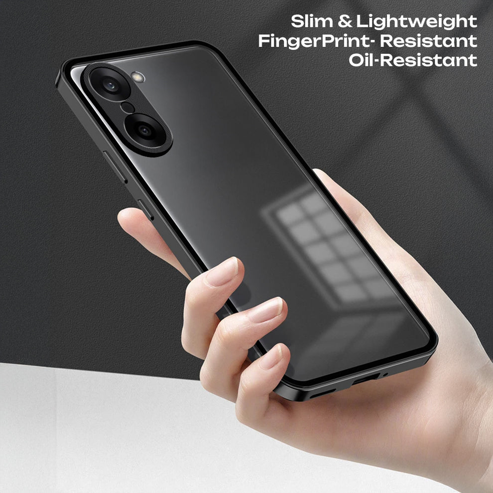 OnePlus Nord CE5 5G Aluminium Metal Bumper Shield Transparent Back Case