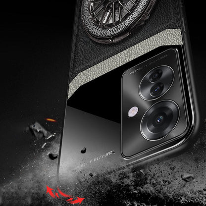 Oppo F25 Pro 5G Anti Drop Leather Lens Wheel Case