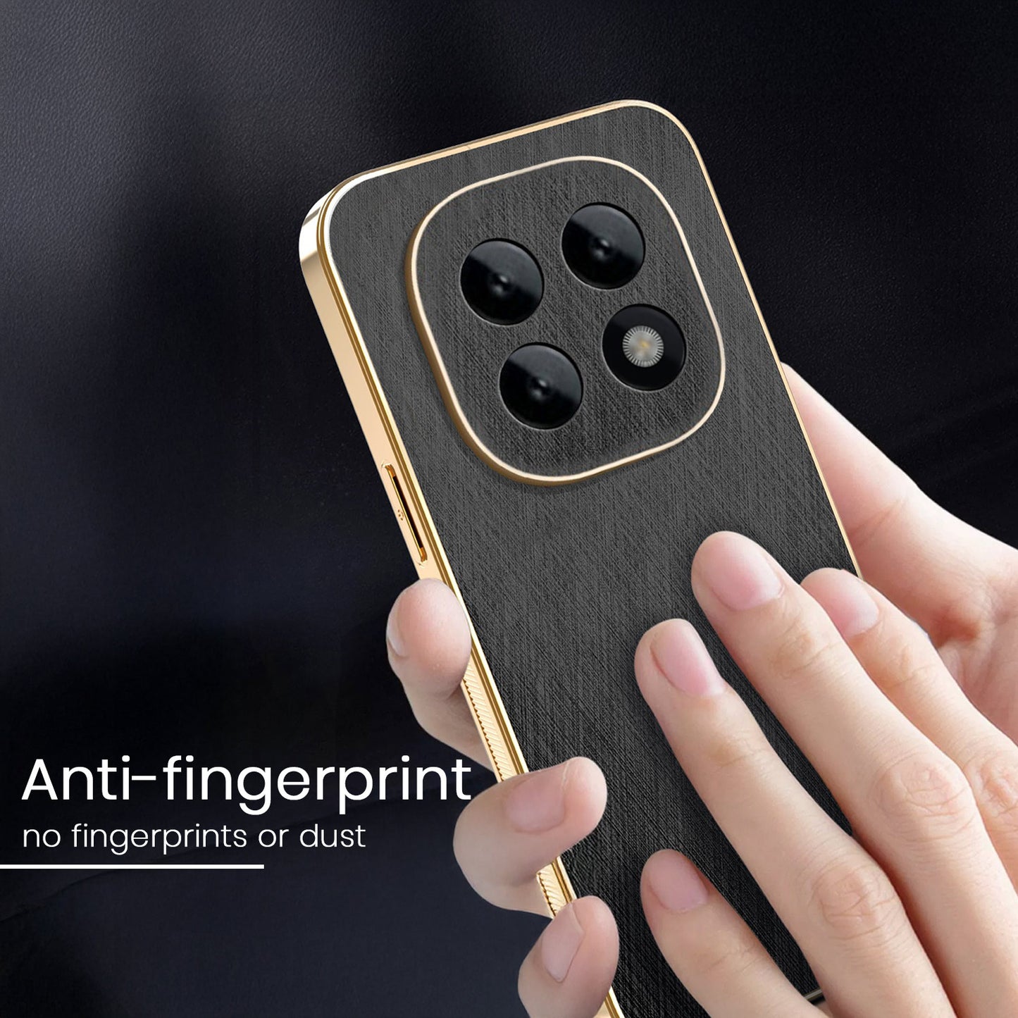 Oppo F29 Pro 5G Premium Electroplated Frame Gold Thread Pattern Soft Case