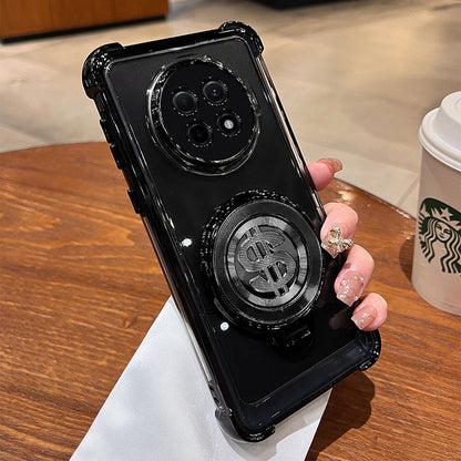 Oppo F31 Pro+ 5G Four Corner Airbags 100% Original Astro Money Magnet Rotating Dollar Case