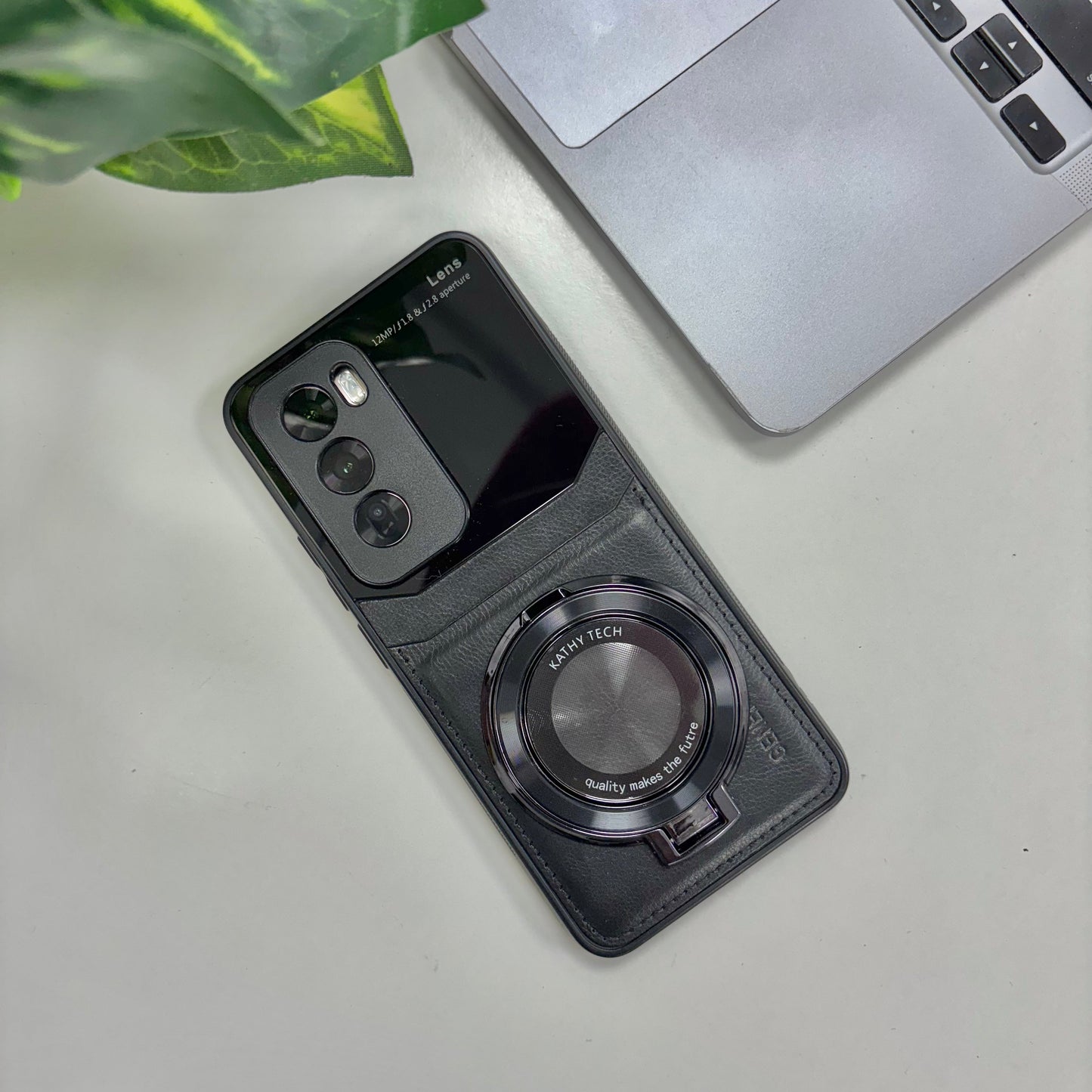 black Oppo Reno 12 case