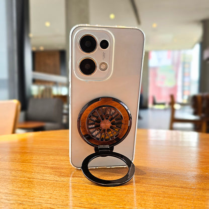 Oppo Reno13 5G 100% Original Transparent Stress Buster Wheel Case