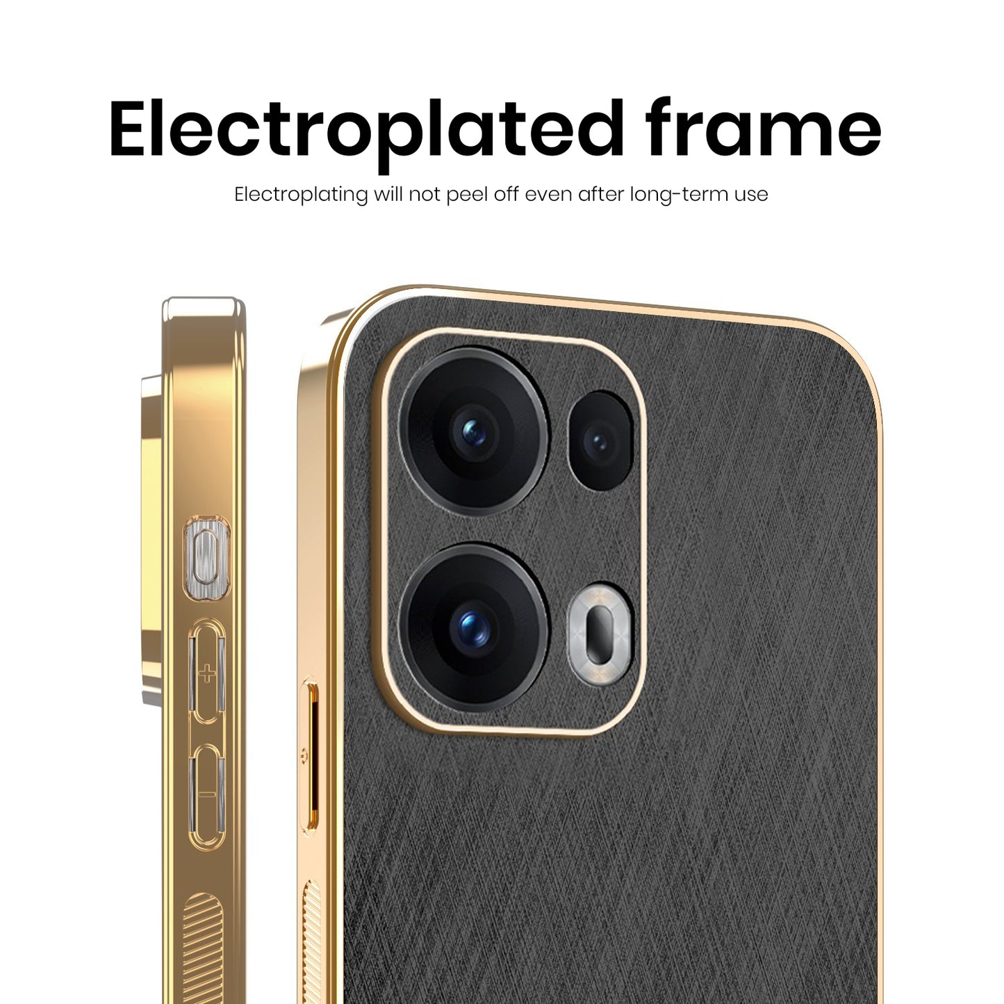 Oppo Reno 13 5G Electroplated Frame Back Cover