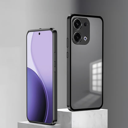 Oppo Reno 13 5G Aluminium Metal Bumper Shield Transparent Back Case