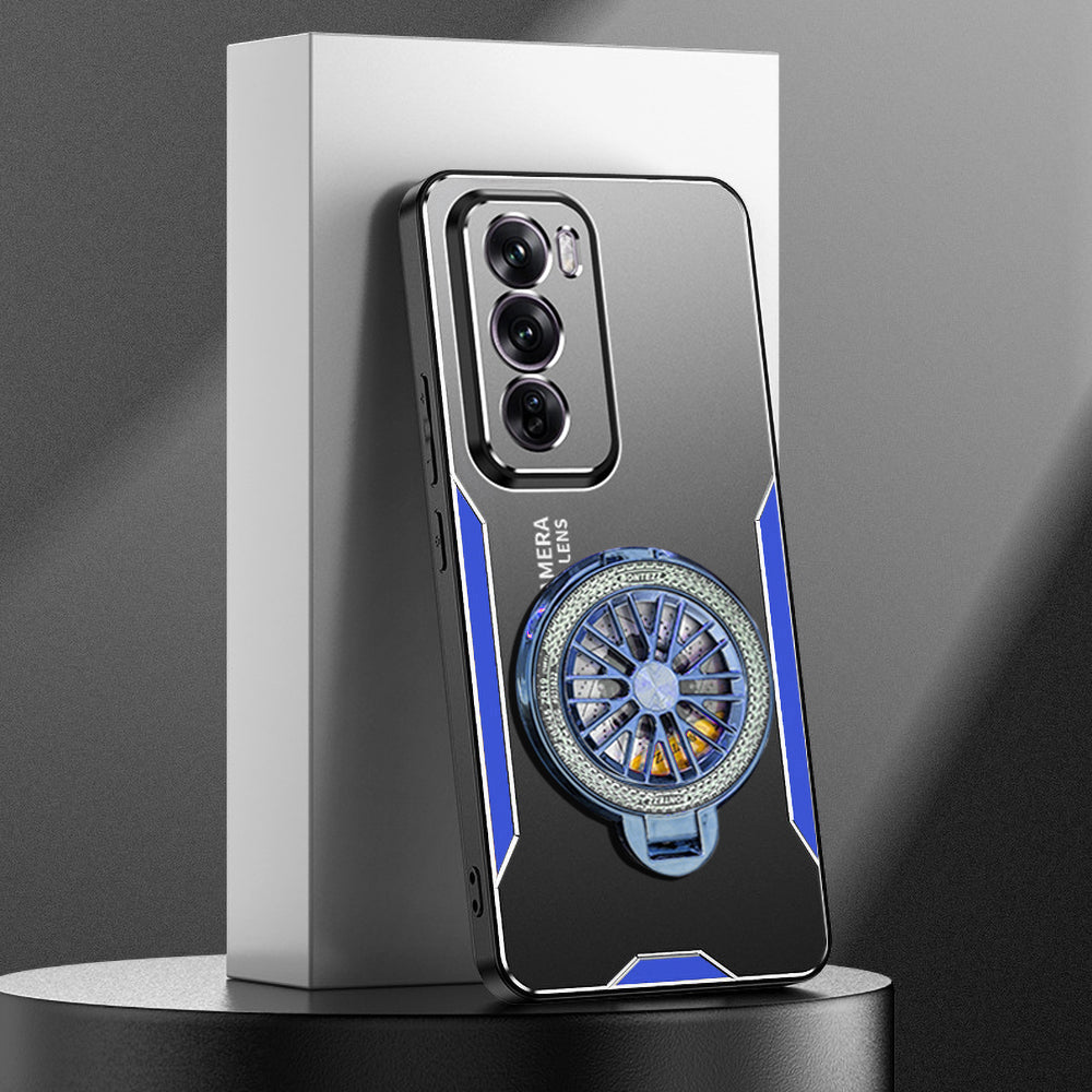 Oppo Reno 12 Pro Blue Metal Frame Case