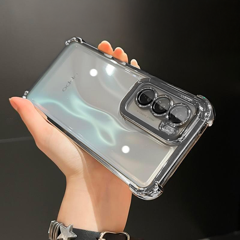 Oppo Reno 12 Pro 5G Transparent Shockproof Case With Airbag Corners
