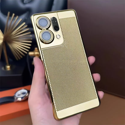 Oppo Reno 14 5G New Mesh Red Electroplated Precision Heat Dissipation Case