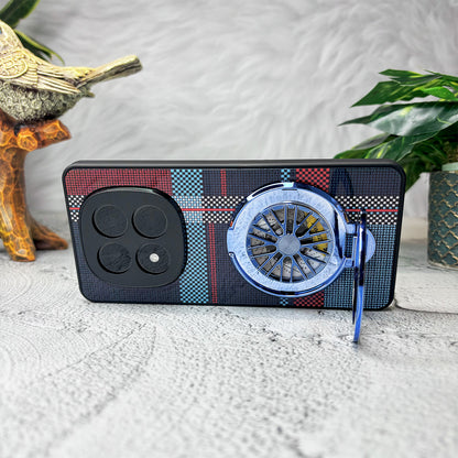Redmi Note 14 Pro+ 5G Premium Stress Buster Wheel Grid Pattern Back Case