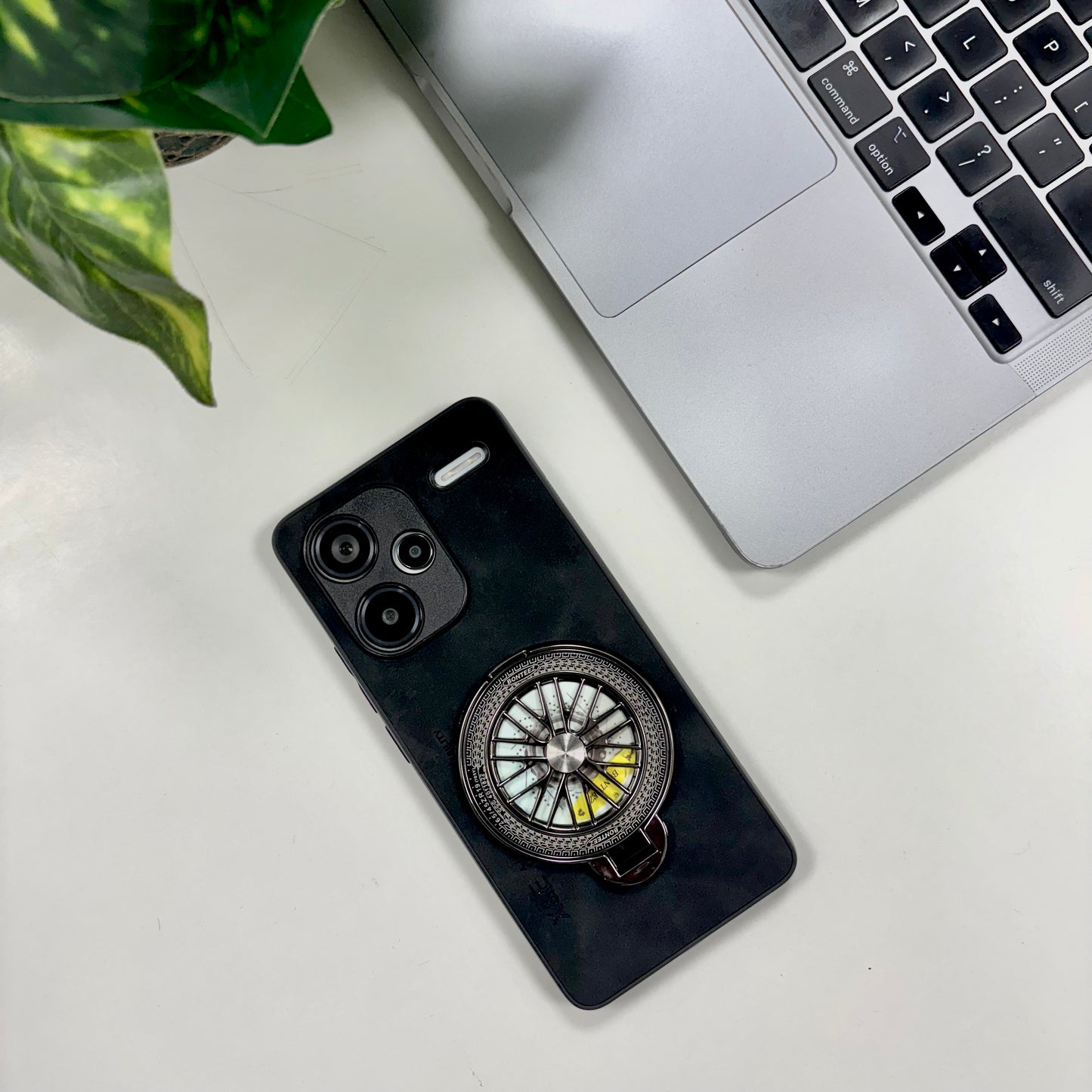 Redmi Note 13 Pro+ 5G Stress Buster Wheel Comfortable Touch Sheepskin Scratch Resistant Back Case