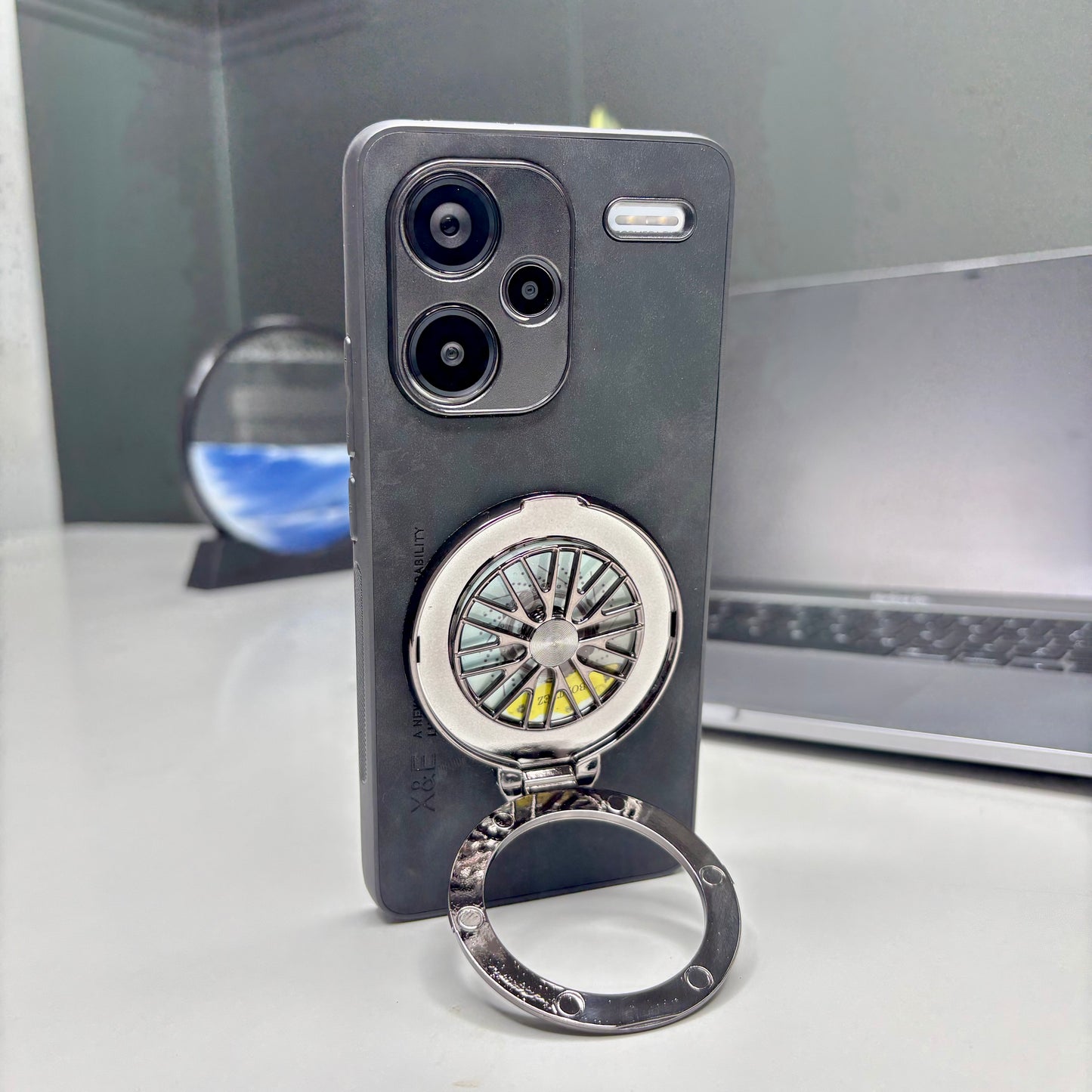 Redmi Note 13 Pro+ 5G Stress Buster Wheel Comfortable Touch Sheepskin Scratch Resistant Back Case