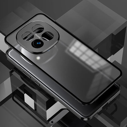 Redmi Note 14 Pro+ 5G Aluminium Metal Bumper Shield Transparent Back Case