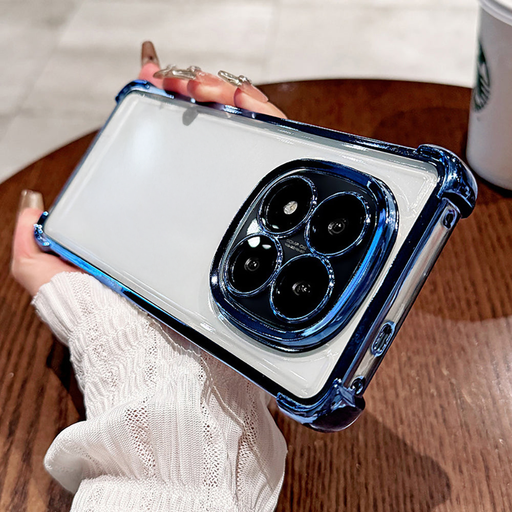 Redmi Note 14 Pro+ 5G Transparent Shockproof Case With Airbag Corners