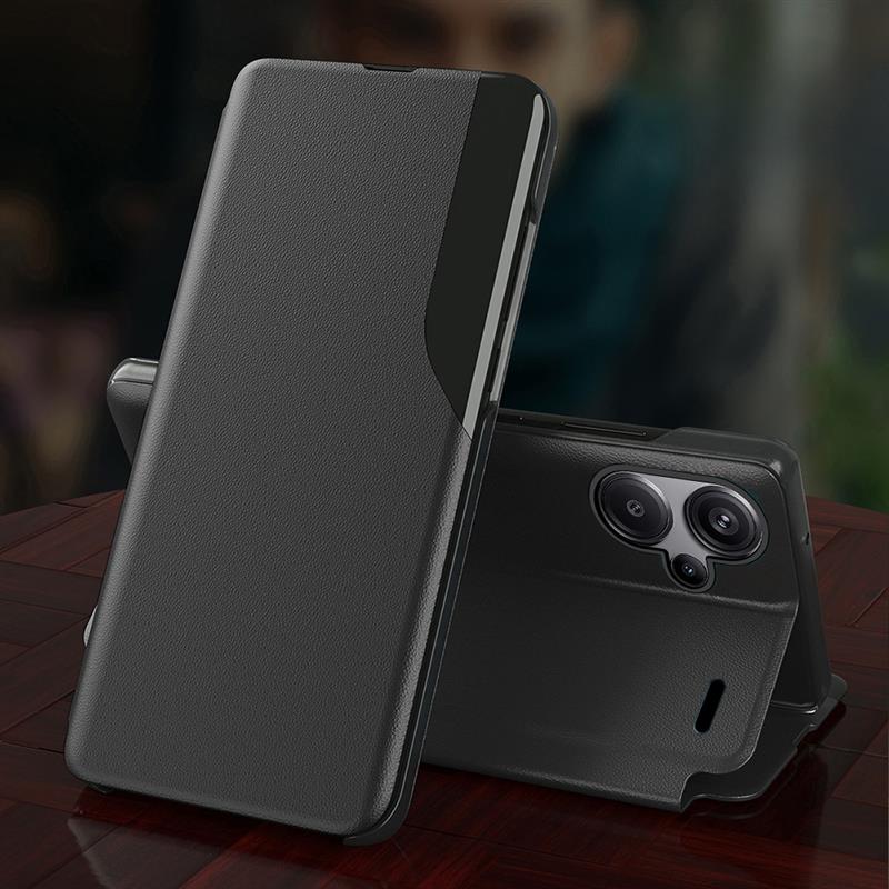 Redmi Note 13 Pro+ 5G Luxury Half Window Leather Flip Case