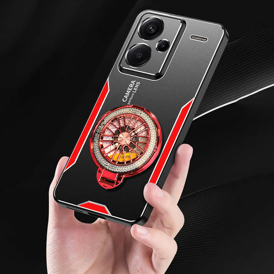 Redmi Note 13 Pro+ Red Metal Frame Case
