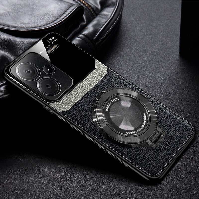 Redmi Note 13 Pro+ black leather case