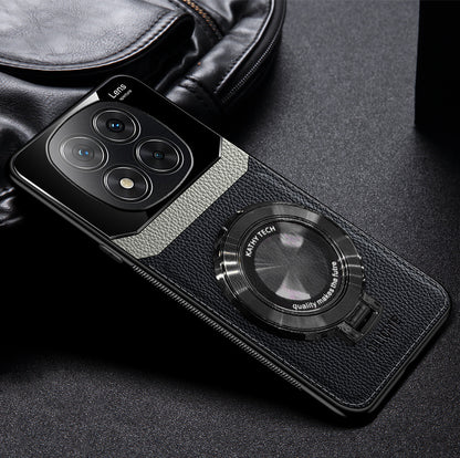 Redmi Note 14 Pro+ 5G Black Leather Lens Case