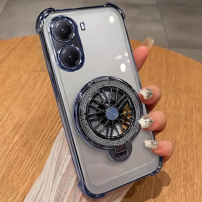 Vivo V29e 5G Premium Stress Buster Wheel Rotating Shockproof Airbags Case