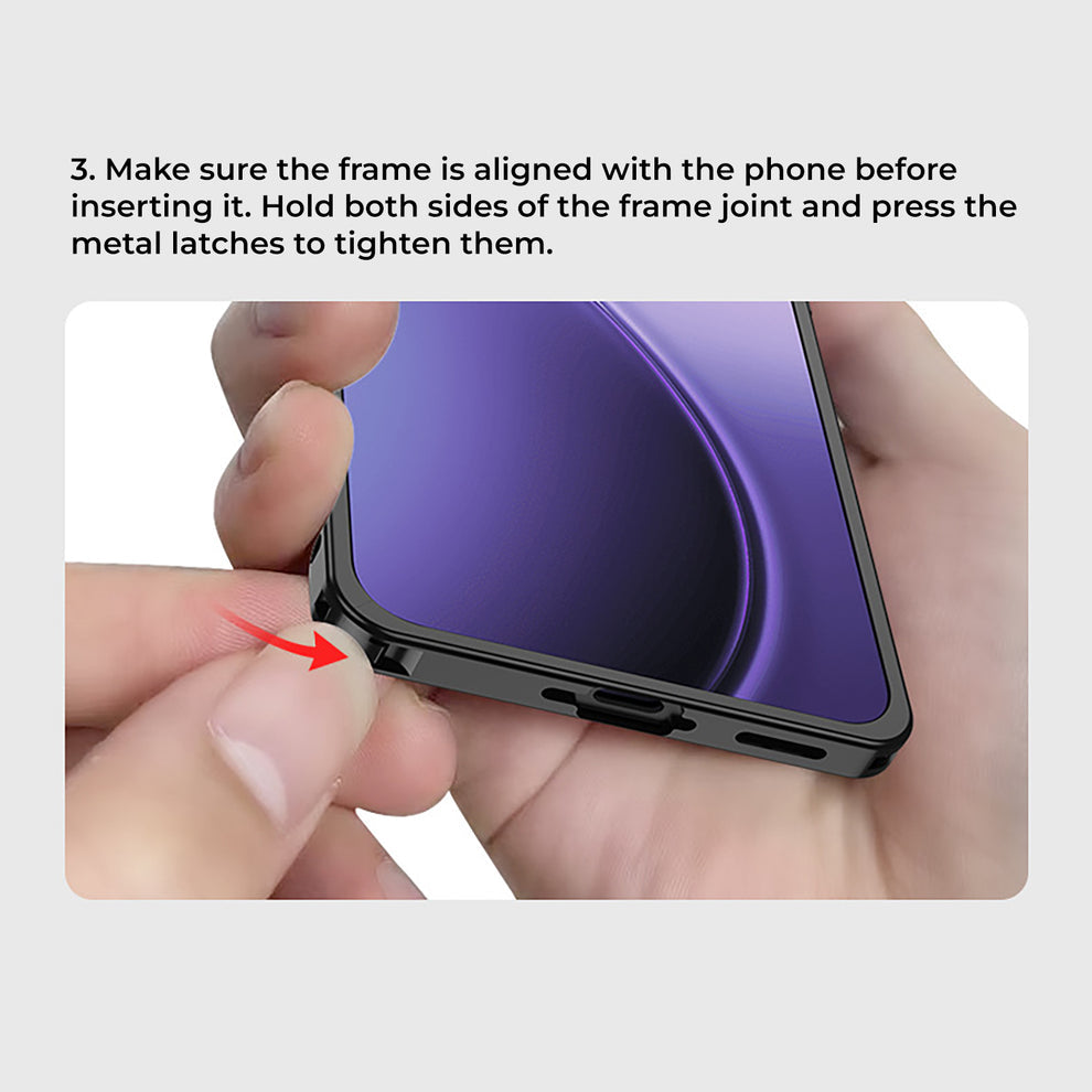 Samsung Galaxy S26 Ultra 5G Aluminium Metal Frame Case With Metal Camera Lens Protection