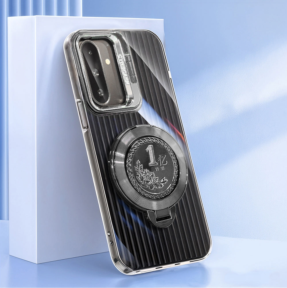 Samsung Galaxy A36 5G Luxury Dual Layer Hybrid Camera Billion Wheel Rotating Case