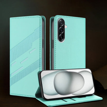 Samsung Galaxy A36 5G Magnetic Embossed Multi-Functional Wallet Retro PU Leather Flip Case