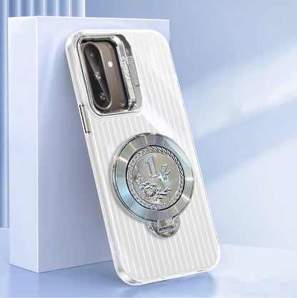 Samsung Galaxy A36 5G Luxury Dual Layer Hybrid Camera Billion Wheel Rotating Case