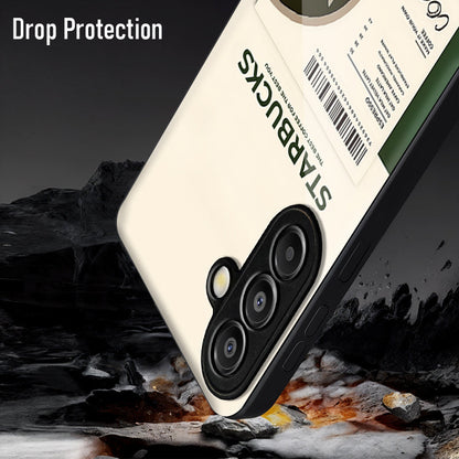 Samsung Galaxy A36 5G Premium Acrylic Shockproof Glass Back Case (Starbucks)
