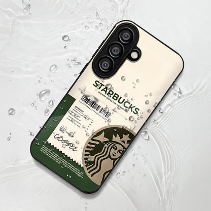 Samsung Galaxy A36 5G Premium Acrylic Shockproof Glass Back Case (Starbucks)