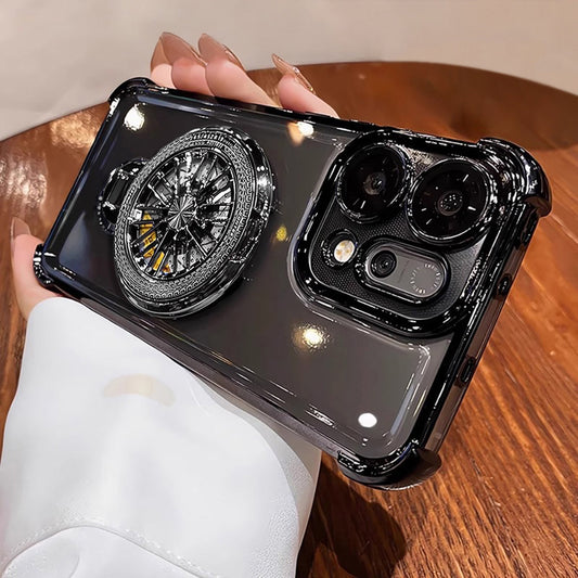 Oppo Reno14 5G Premium Stress Buster Wheel Rotating Shockproof Airbags Case