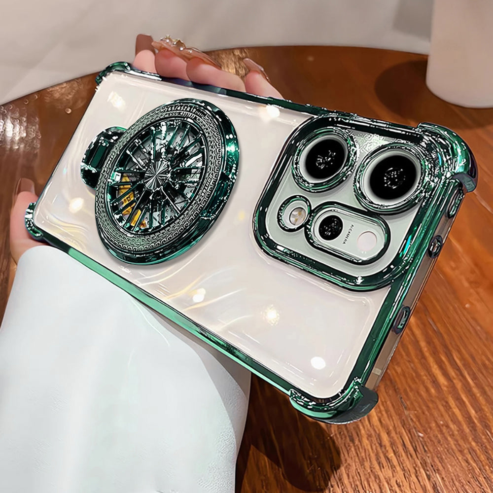 Oppo Reno 14 5G Premium Stress Buster Wheel Rotating Shockproof Airbags Case