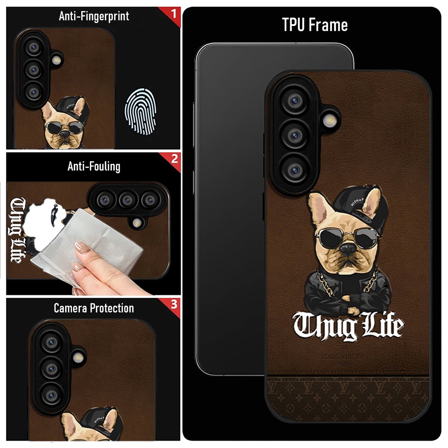 Samsung Galaxy A36 5G Premium Acrylic Shockproof Glass Back Case (Thug Life)