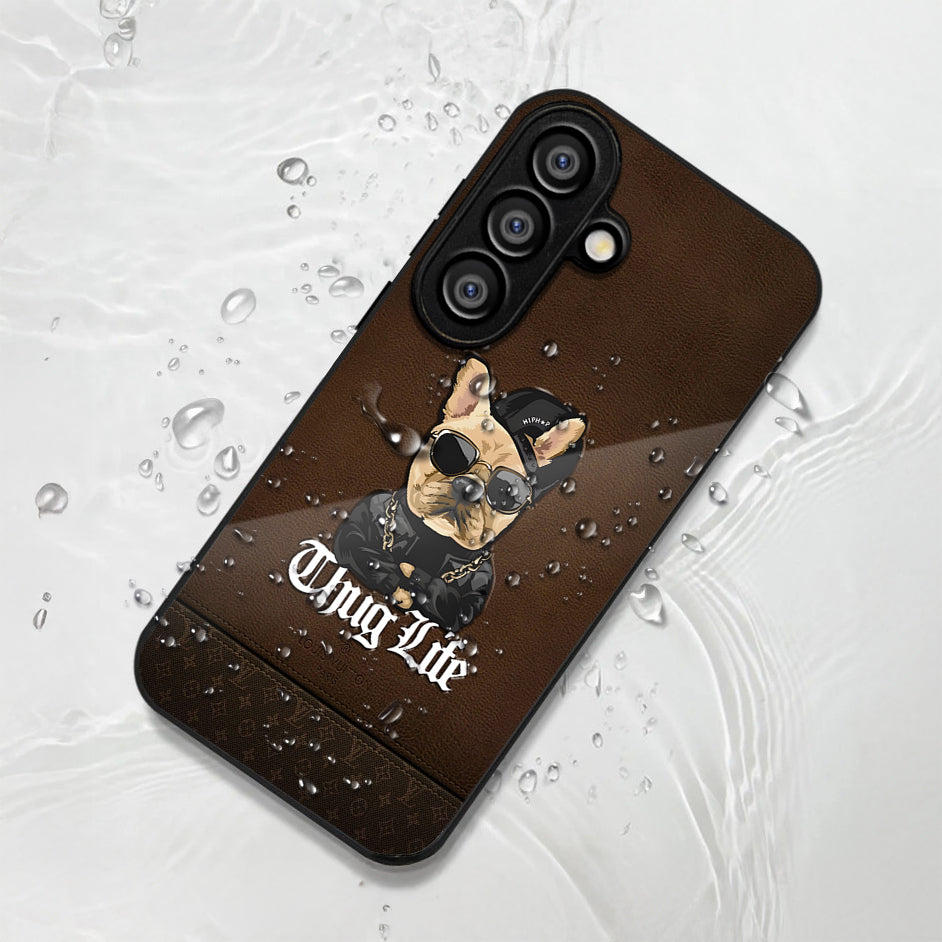 Samsung Galaxy A36 5G Premium Acrylic Shockproof Glass Back Case (Thug Life)