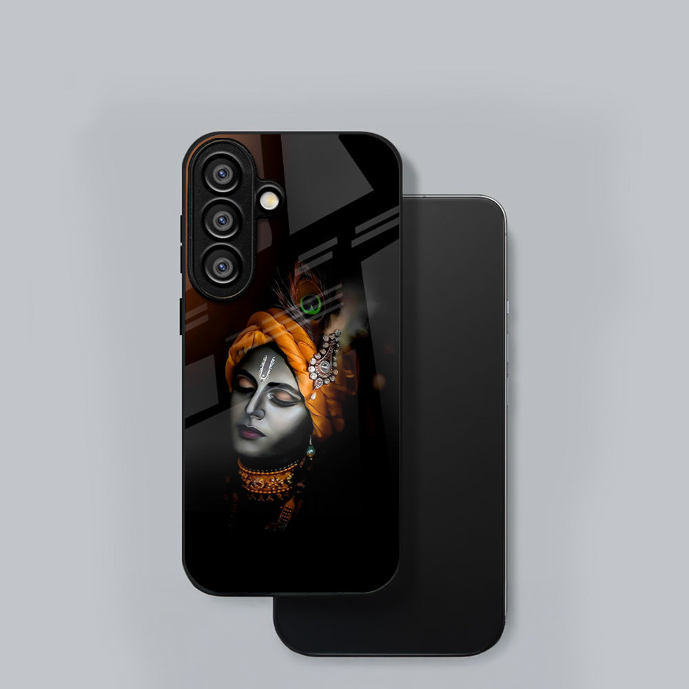 Samsung Galaxy A36 5G Premium Acrylic Shockproof Glass Back Case (Turban Krishna)
