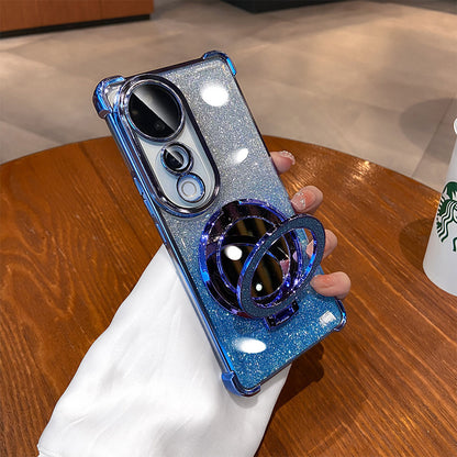 Vivo V40 Pro 5G Luxury Shimmer Mirror Back Shockproof Airbag Case