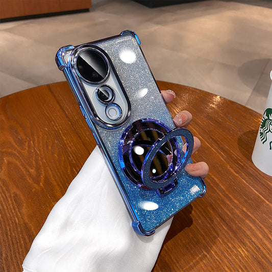 Vivo V40 Pro 5G Luxury Shimmer Mirror Back Shockproof Airbag Case