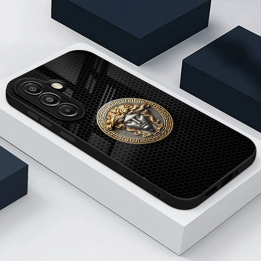 Samsung Galaxy A36 5G Premium Acrylic Shockproof Glass Back Case (Versace Case)