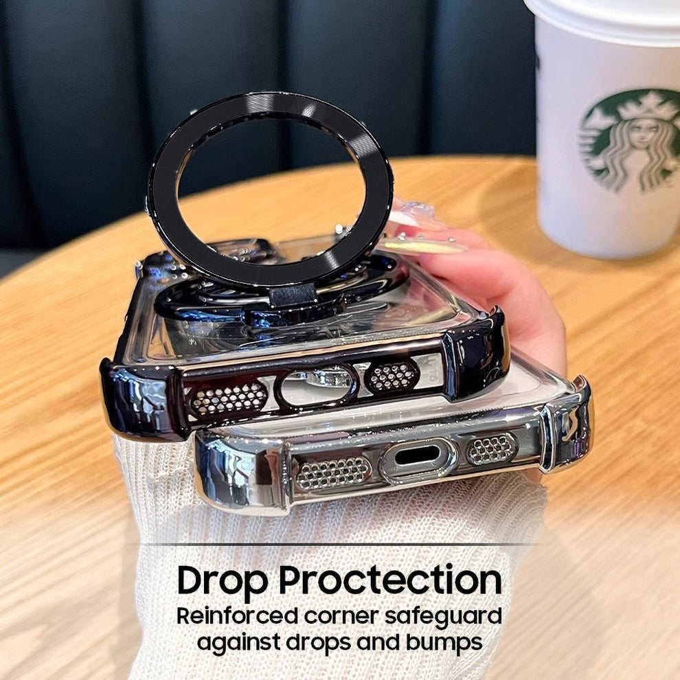 Vivo T4x 5G Reflective Fidget Rotating Airbag Case