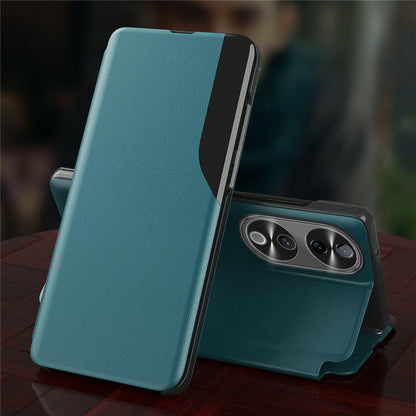 Vivo V40 5G Luxury Half Window Leather Flip Case