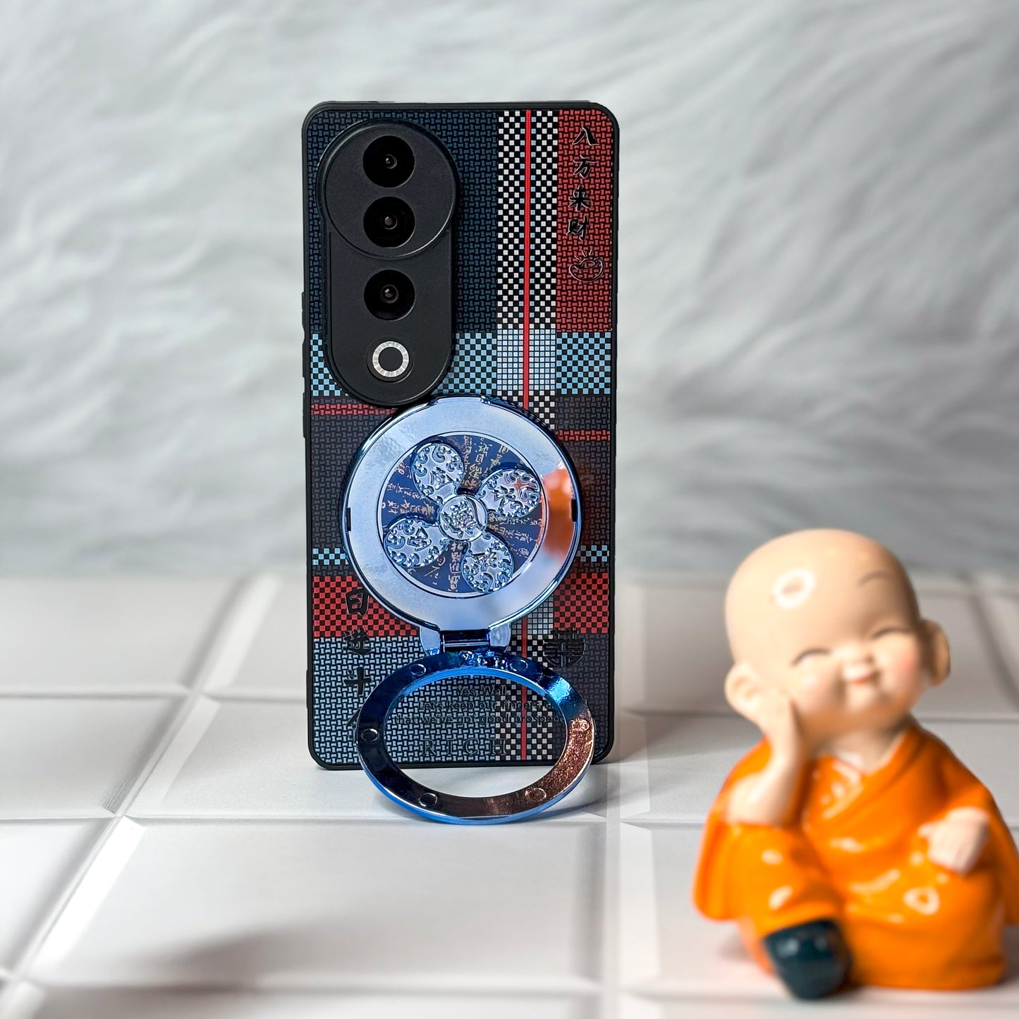 Vivo V40 Pro 5G Rich Manifestation Wheel Grid Pattern Back Case