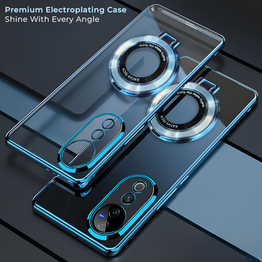 Vivo V40 Pro 5G Magnifier Electroplating Case