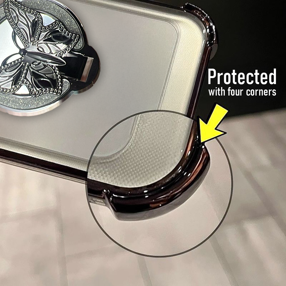 Vivo T4R 5G Premium Butterfly Stand Airbags Case