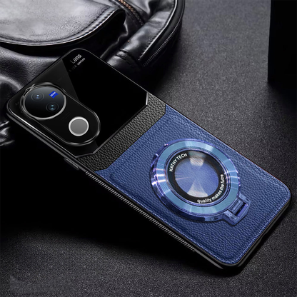 Vivo V50 5G Magnifier Leather Lens Back Case