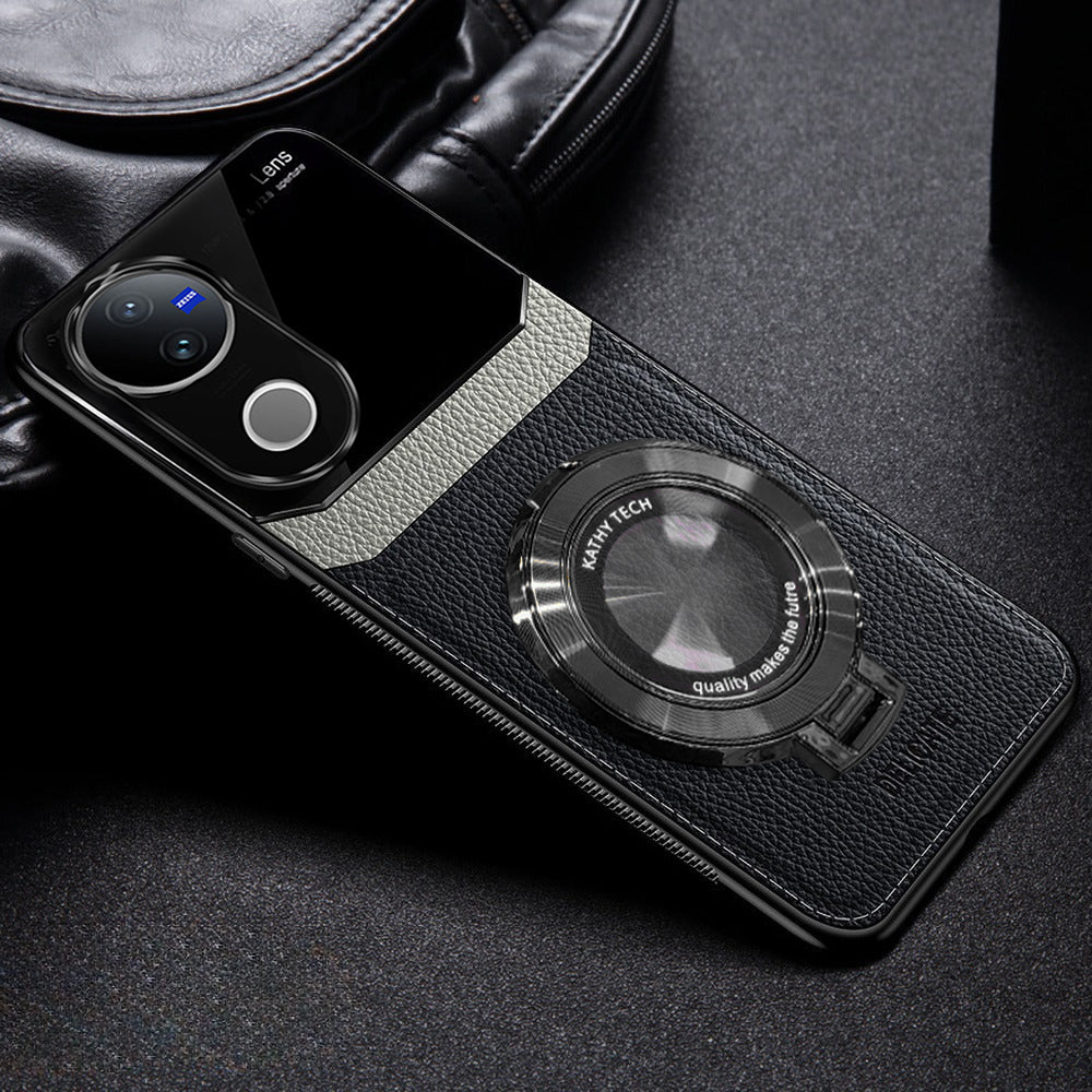 Vivo V50 5G Magnifier Leather Lens Back Case