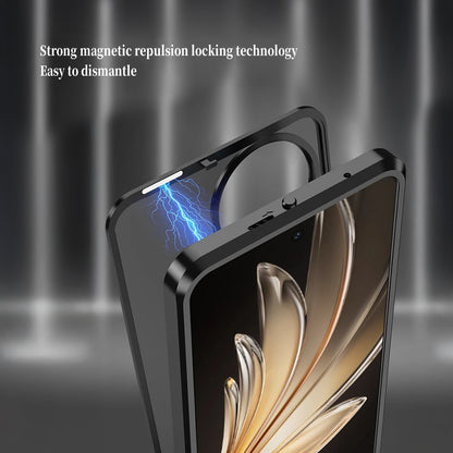 Vivo V50 5G Aluminium Metal Bumper Shield Transparent Back Case