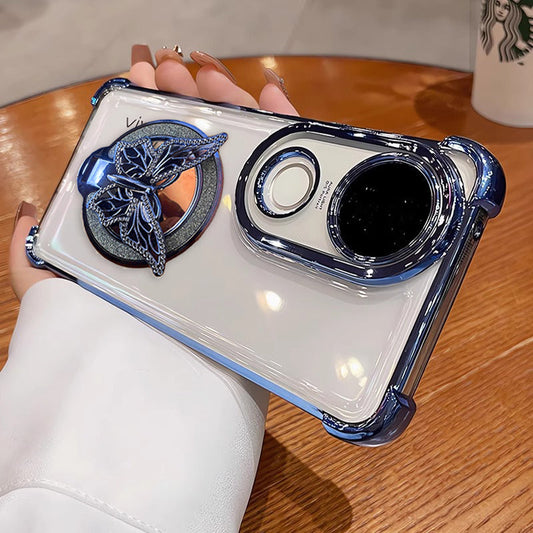 Vivo V50 5G Premium Butterfly Stand Airbags Case (Buy 1 Get 1 Surprise Cover)