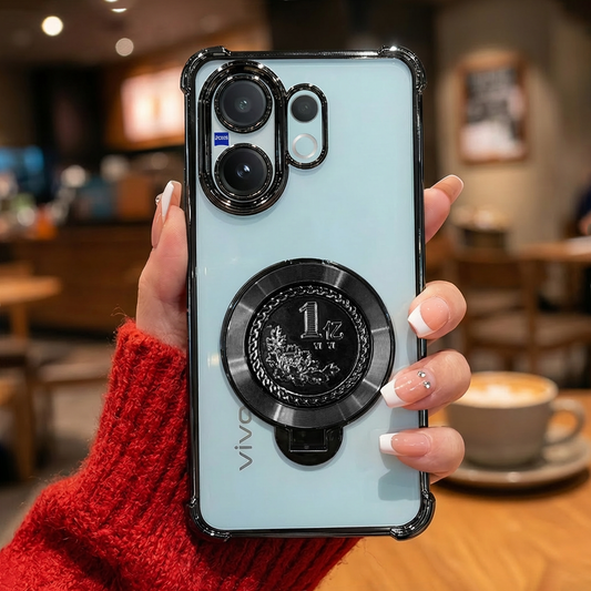 Vivo V60 5G Premium Billion Wheel Rotating Shockproof Airbags Case