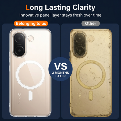 Vivo V60e 5G Clear Anti-Yellow MagSafe Protective Case