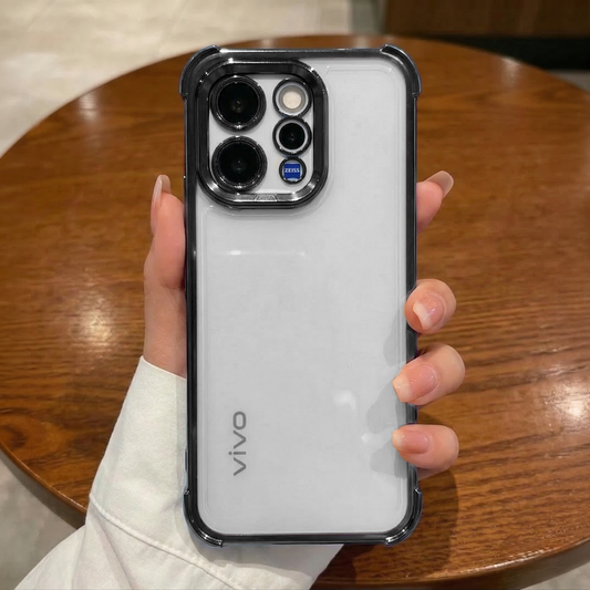 Vivo V70 5G Transparent Shockproof Case With Airbag Corners